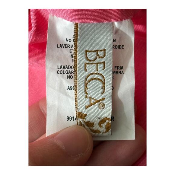 Becca V Neck Underbust one piece swimsuit pink size Medium M - Picture 5 of 5